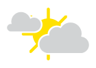 Humid; partly sunny, then mostly cloudy