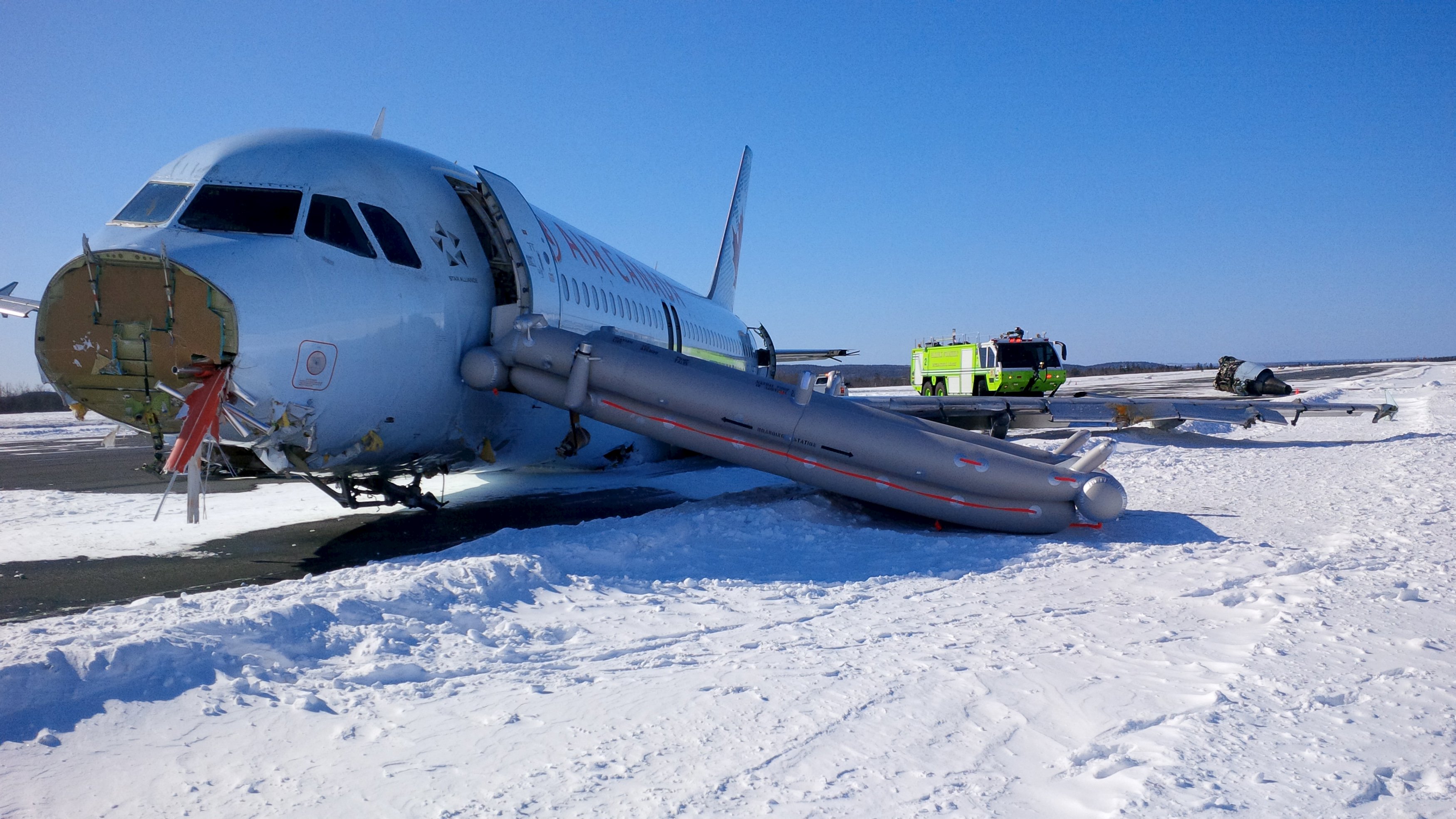 Air Canada plane skids off Halifax runway after hard landing  The