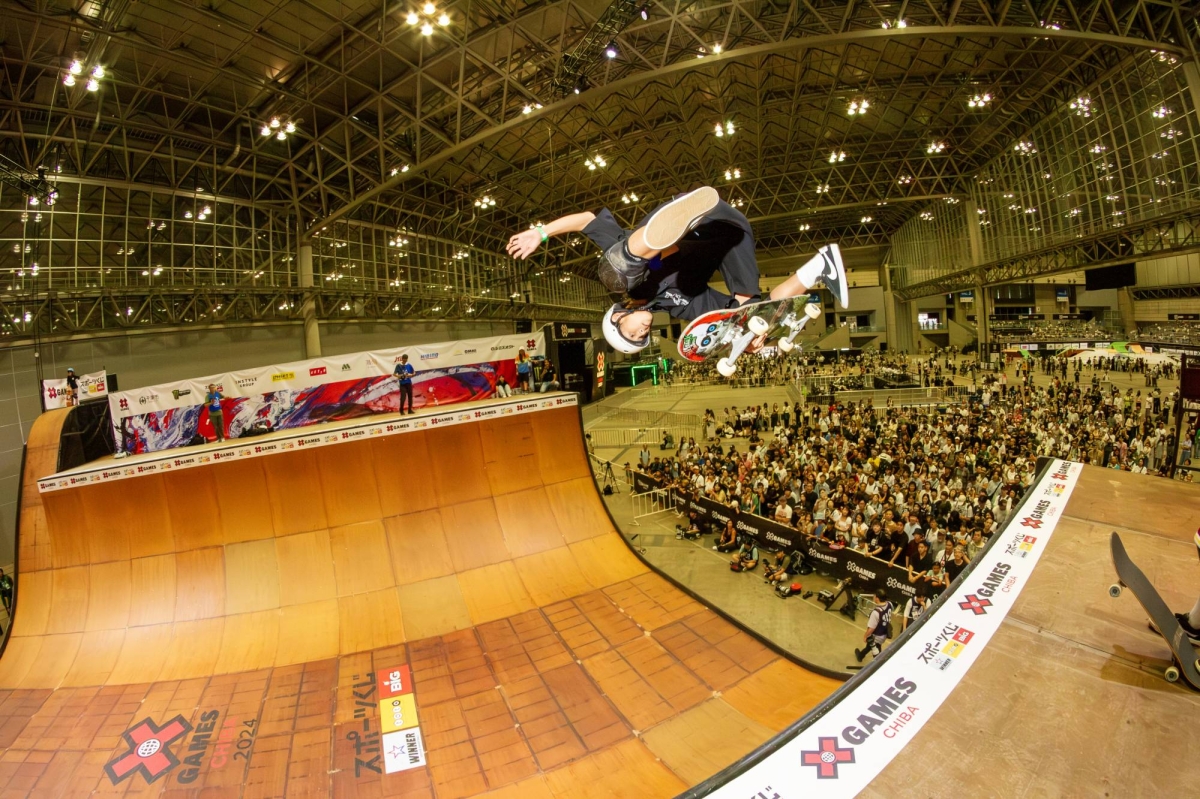 Keyaki Ike grabs gold as skate boarders take heart stage at X Games Chiba