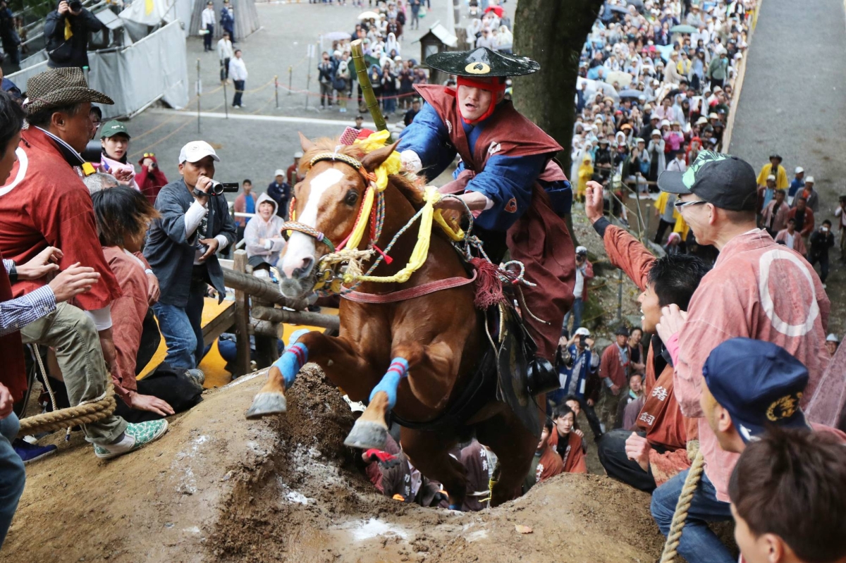 12 referred to prosecutors over alleged horse abuse during Shinto ritual