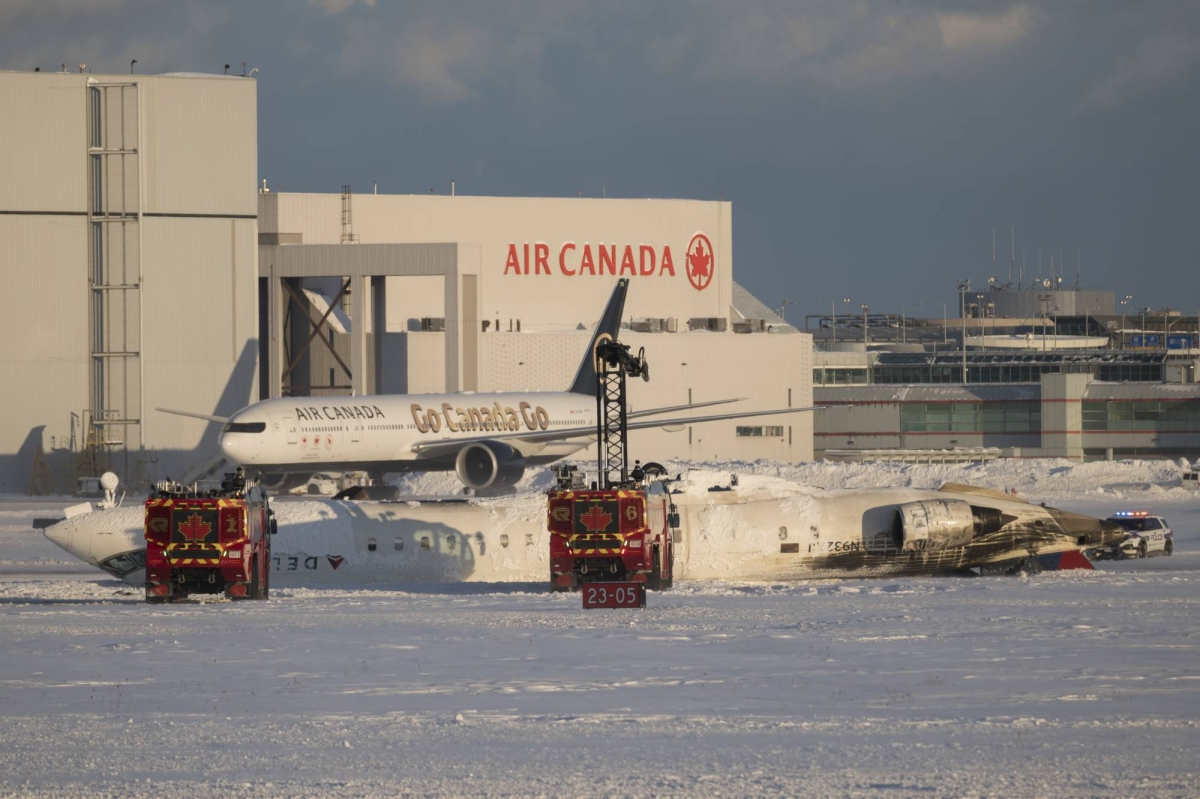 Delta plane flips upside down in Toronto crash, 15 wounded The Japan