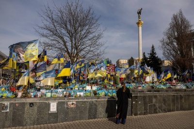 Ten days that shook Ukraine’s world reverberate in defiant Kyiv