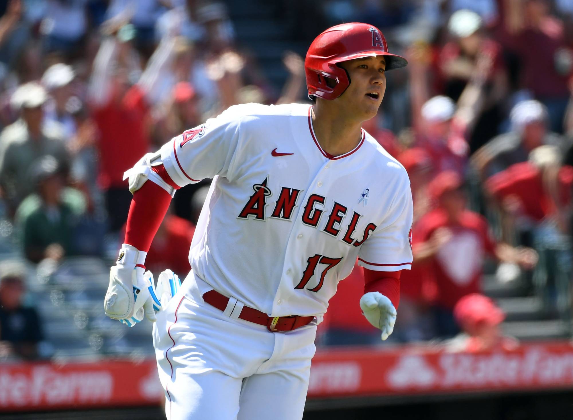 Shohei Ohtani moves into tie for MLB home run lead during Angels' loss -  The Japan Times