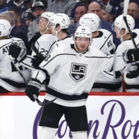 Kings forward Brendan Lemieux has been suspended after biting an opposing player\'s hand during a fight. | USA TODAY / VIA REUTERS