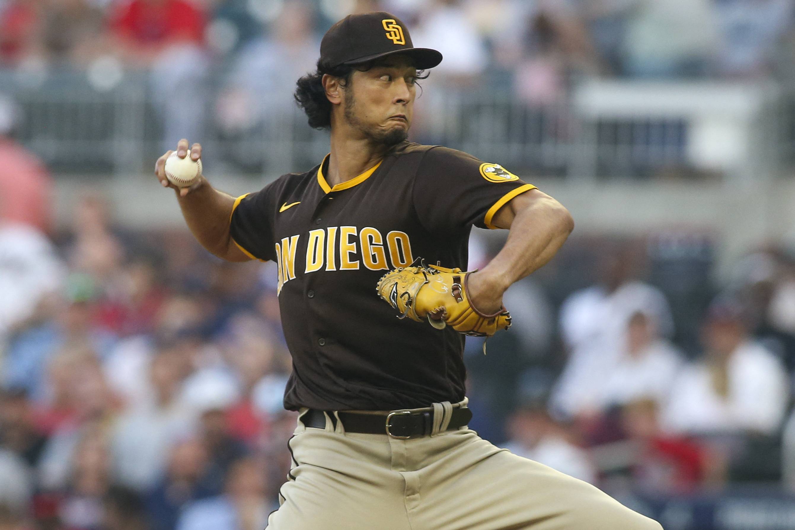 Yu Darvish gets no decision as Padres beat Braves in comeback