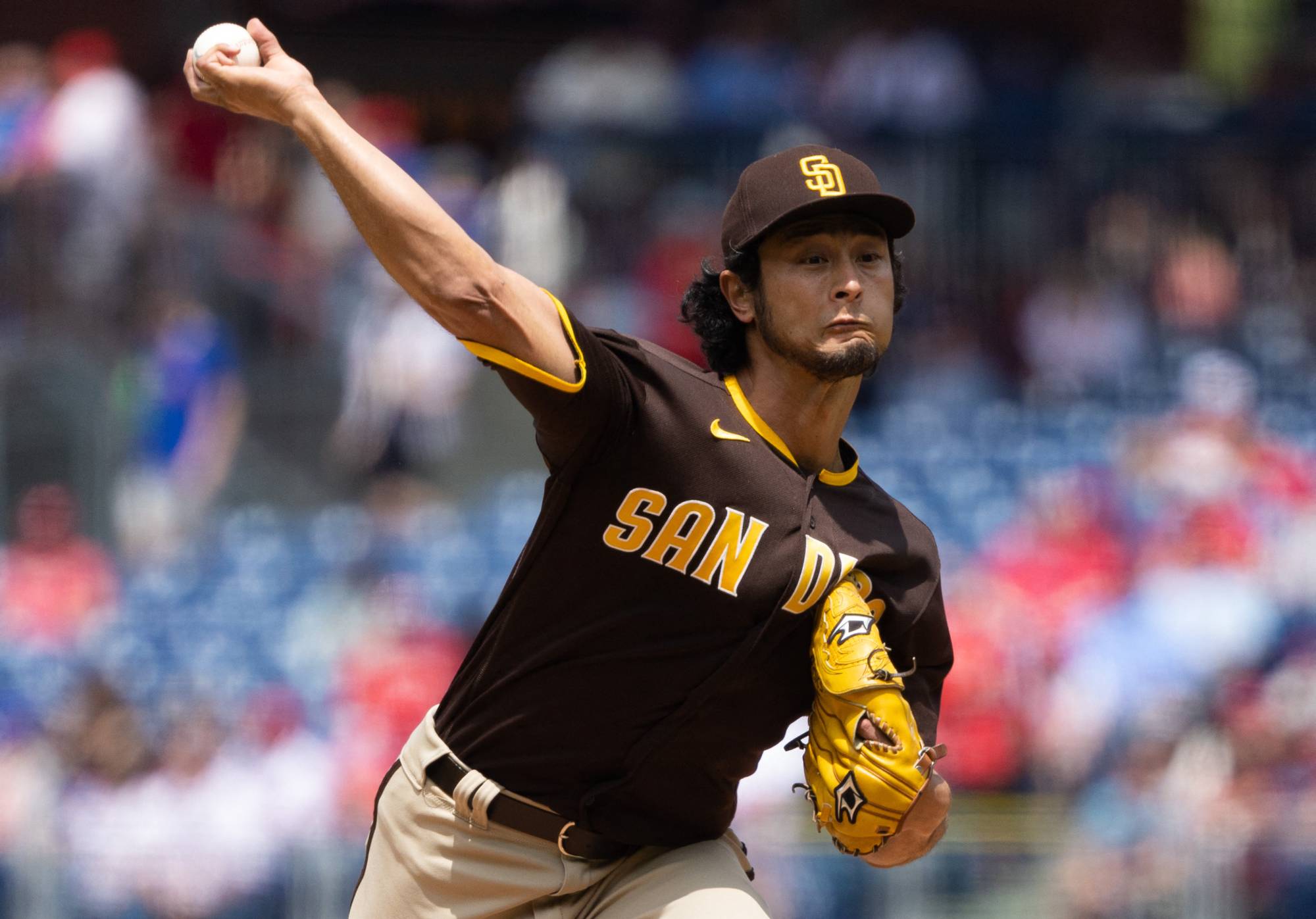 MLB: Padres ace Yu Darvish (8-9) took the loss in the second game, going  five innings and giving up three runs and nine hits while striking out  seven: Moreno hits a grand