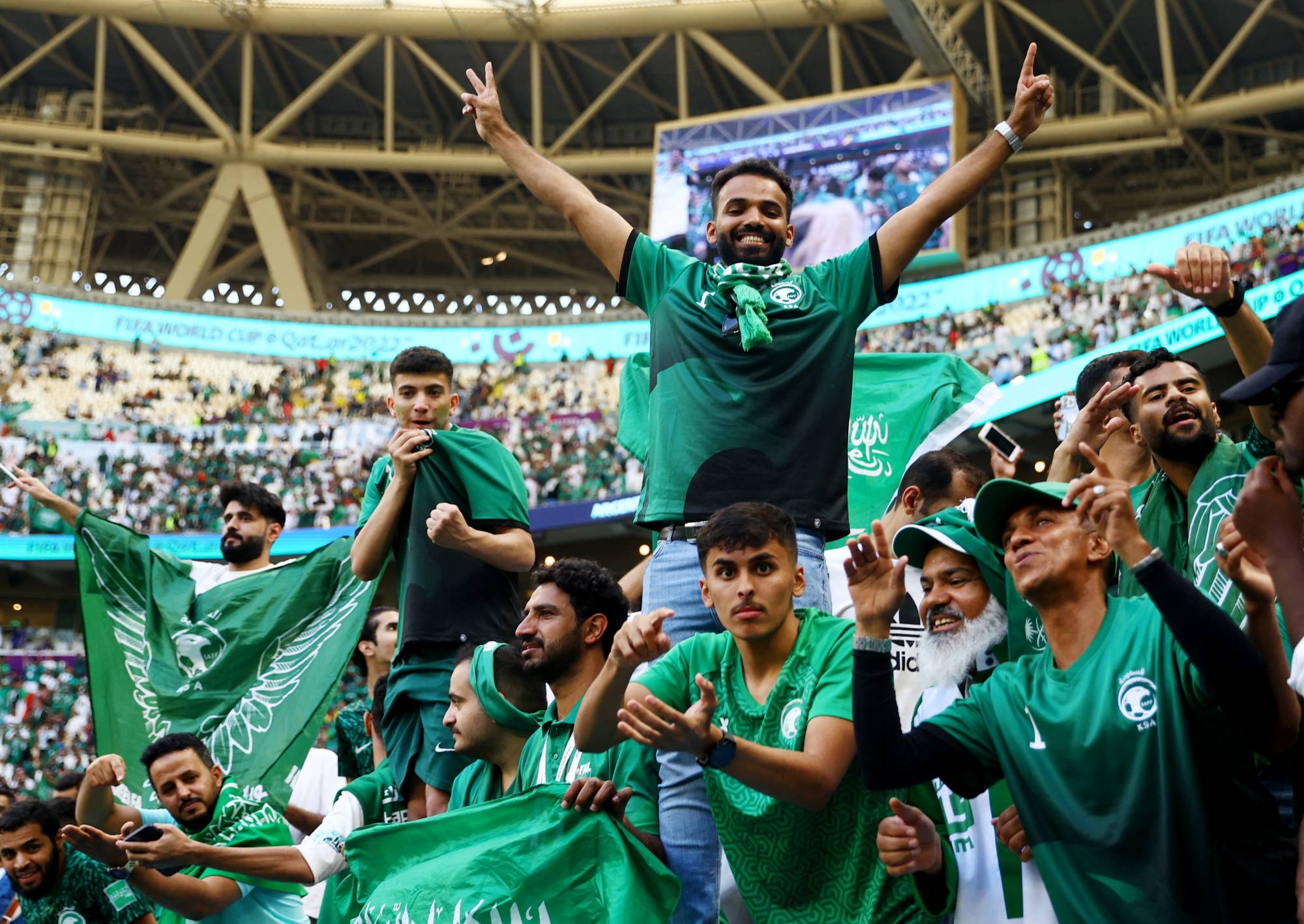 A Saudi Win at the World Cup Rings Out Across the Arab World - The New York  Times