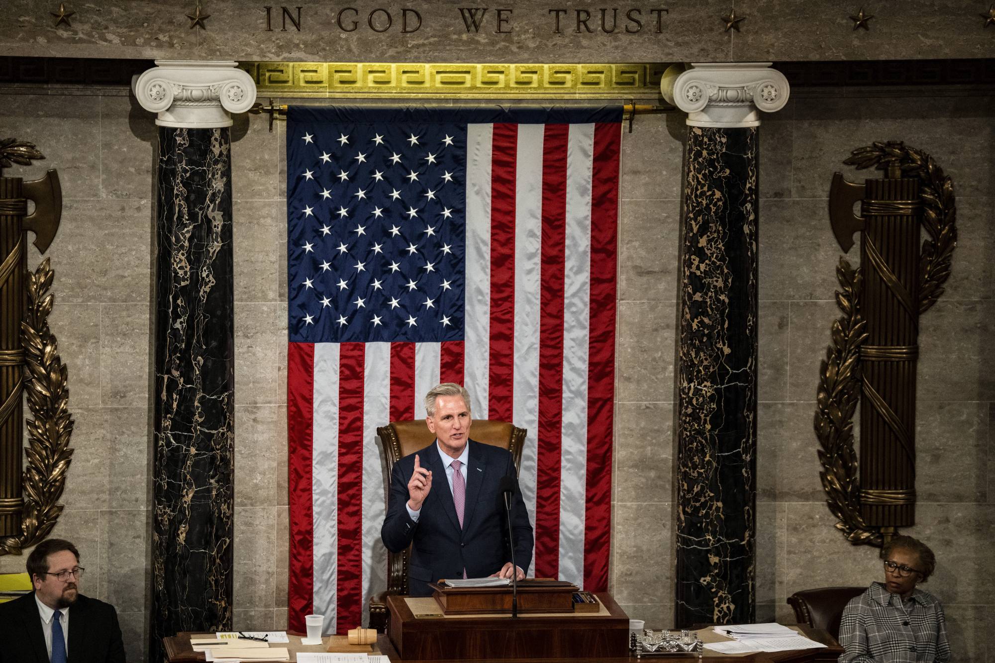 U.S. House Speaker Kevin McCarthy starts out with agenda already hemmed