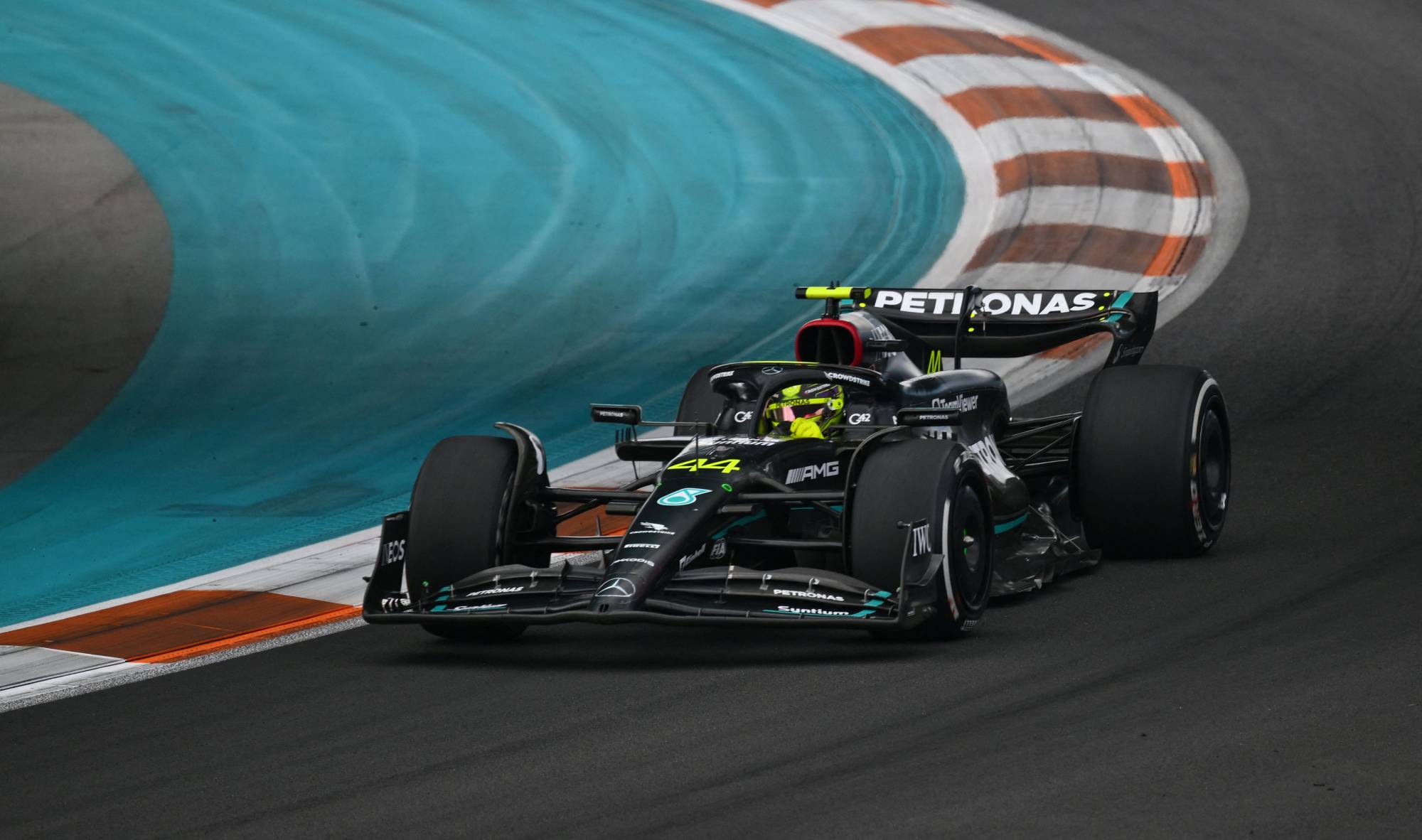 Lewis Hamilton, Mercedes print by Motorsport Images