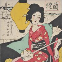An eye for the ladies: \"Senoo Gakufu No. 44 Beautiful Light\" (1917) by Yumeji Takehisa | KAWANASHI HIDE COLLECTION