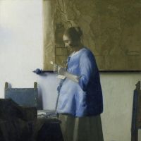 \"Woman in Blue Reading a Letter\" (c.1663-1664) by Johannes Vermeer | (C) RIJKSMUSEUM, AMSTERDAM. ON LOAN FROM THE CITY OF AMSTERDAM (A. VAN DER HOOP BEQUEST)