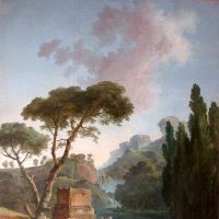 \"Paysage de cascade avec les bergers d\' Arcadie (1789)\" | MUS&#201;E DE VALENCE, &#169; MUS&#201;E DE VALENCE/ E. CAILLET