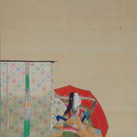 Part of \"Three Excellent Female Waka Poets: Sotorihime,\" by Tanaka Totsugen. (19th century) | GIANNI SIMONE