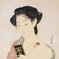 \"Minatoya Print Shop\" (1914) by Yumeji Takehisa | IZUMO OYASHIRO, SHIMANE