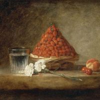 \"Basket of Wild Strawberries\" (c. 1761) by Jean Simeon Chardin | RMN-GP/RENE-GABRIEL OJEDA/DISTRIBUTED BY AMF-DNP ARTCOM