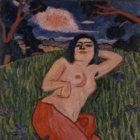 Yorozu Tetsugoro\'s \"Nude Beauty\" (1912) | THE NATIONAL MUSEUM OF MODERN ART, TOKYO, IMPORTANT CULTURAL PROPERTY
