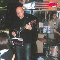 Italian jazz guitarist Gianni Guido performing at Tokyo\'s Four &amp; More venue earlier this year. | RYU KASAI PHOTO