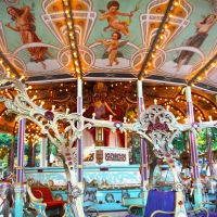 Riding high: Opened in 1926, inner-city amusement park Toshimaen boasts ornate rides from decades past, including the historic Carousel El Dorado. | KIT NAGAMURA PHOTOS