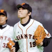 Koji Uehara returns to the top of a star-studded rotation for the Yomiuri Giants this season. | KYODO PHOTO
