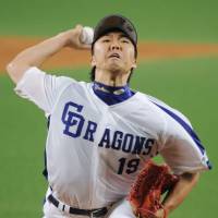 Big series: Dragons hurler Kazuki Yoshima faces the Giants in the opener of a pivotal series on Friday at Nagoya Dome. The teams settled for a 4-4 tie. | KYODO