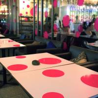 Yayoi Kusama\'s dots spread to a cafe | MIO YAMADA