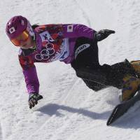 Only one better: Tomoka Takeuchi, competing in the women\'s snowboard parallel giant slalom competition at Rosa Khutor Extreme Park on Wednesday, earns the silver medal. | AP
