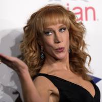 Comedian Kathy Griffin blows a kiss at photographers at the 20th Annual Fulfillment Fund Stars benefit gala in Beverly Hills, California, on Oct. 14. Griffin will be joining cable television\'s \"Fashion Police,\" replacing comedian Joan Rivers, who died in August on the show that critiques celebrity choices on the red carpet, E! Entertainment said Monday. | REUTERS