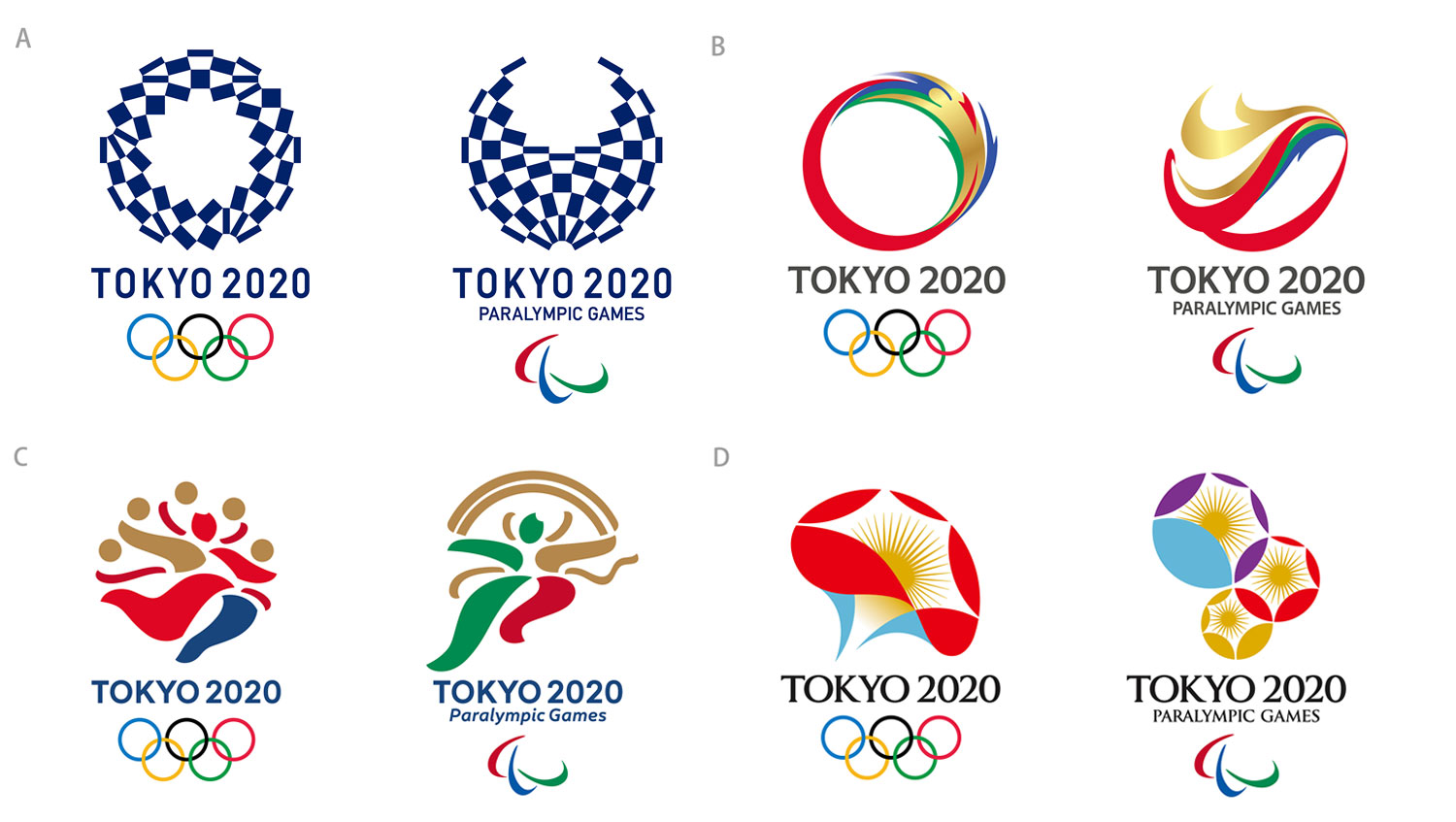 Japan Unveils Final Four Candidates For Tokyo 2020 Olympics Logo The