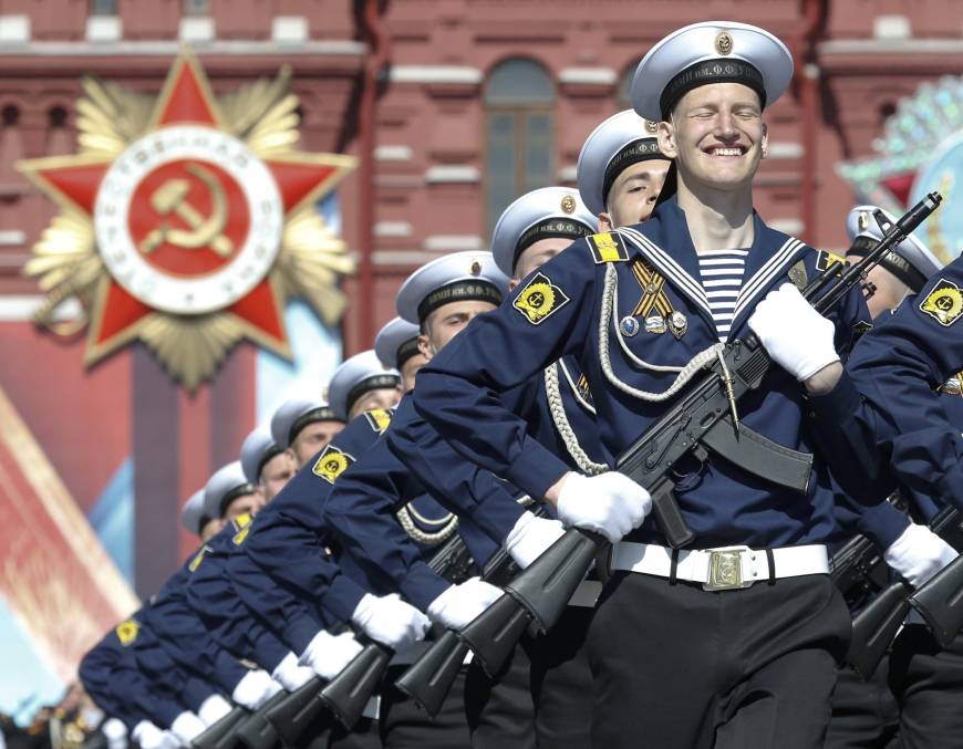 Russia marks WWII victory with military display of arms, some used in ...