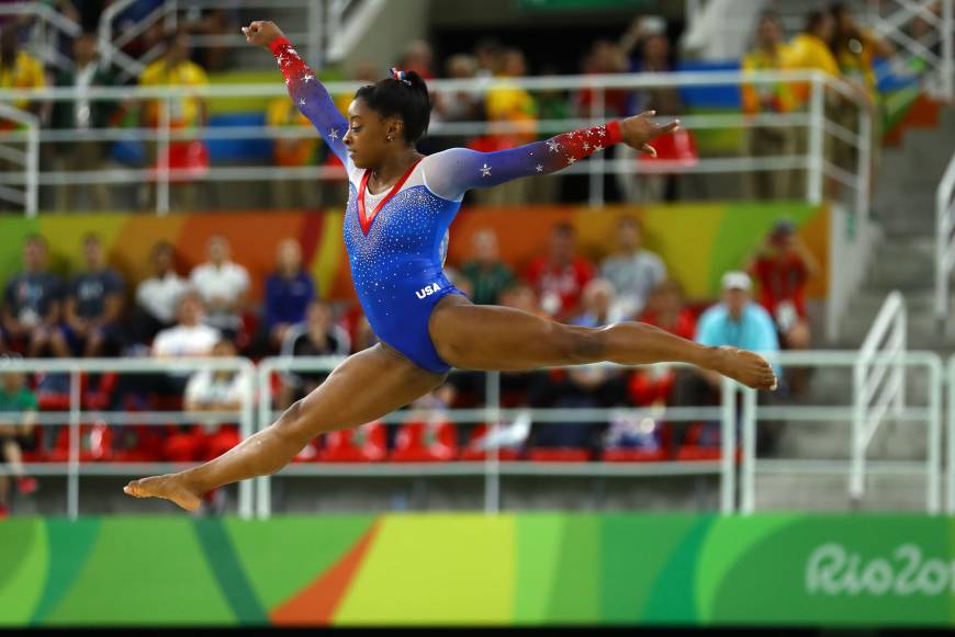 Dynamic Biles adds another gold medal with floor exercise triumph | The ...