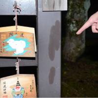 A Shinto shrine in the city of Kashihara, Nara Prefecture, was vandalized with a colorless liquid Monday. | KYODO