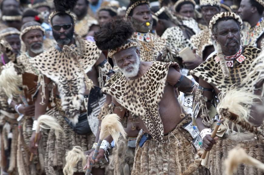 Conservationists get South Africa tribal dancers to don fake skins in ...