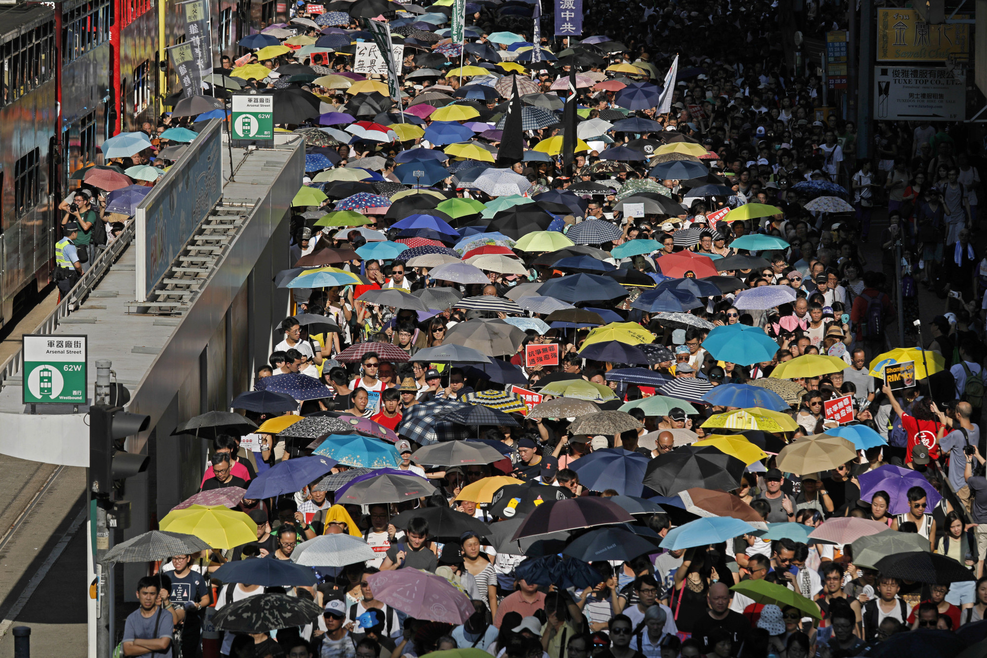 Thousands Join Protest In Hong Kong Over Jailing Of Young Democracy ...