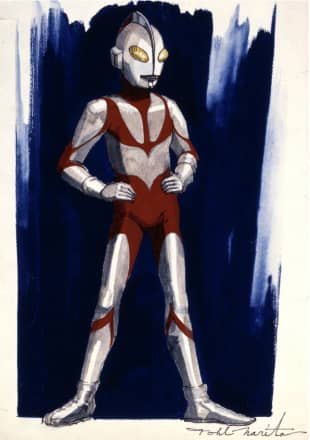 Uma ilustração original de 1966 do Ultraman