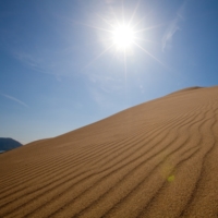 The Tottori Sand Dunes are the largest sand dunes in Japan, stretching 16 kilometers from east to west and 2 kilometers from north and south.