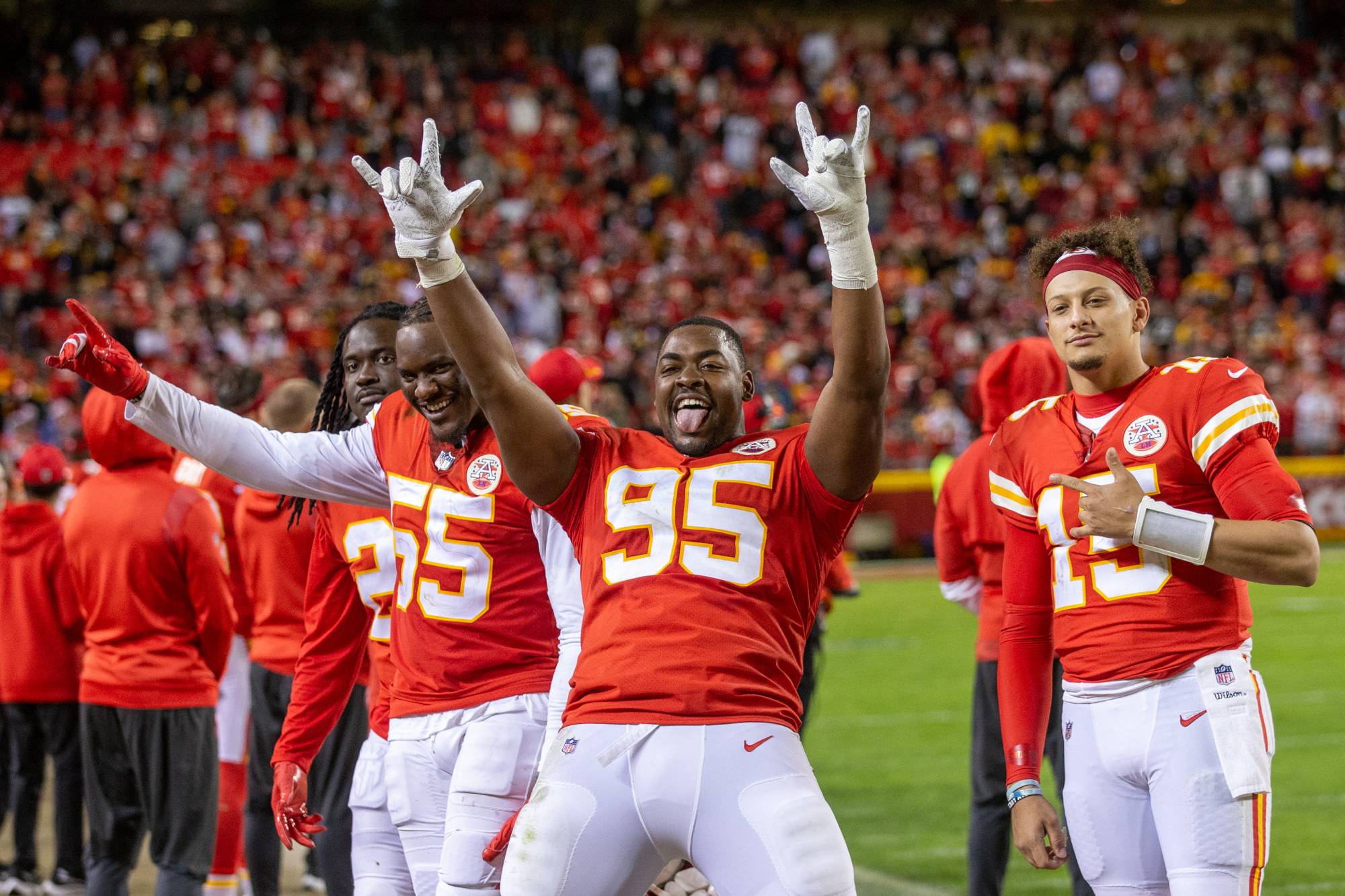 August 17th, 2019: Chris Jones #95 during the Pittsburgh Steelers vs Kansas  City Chiefs at Heinz Field in Pittsburgh, PA. Jason Pohuski/CSM Stock Photo  - Alamy