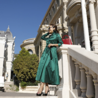 Emichika poses in front of the Opera de Monte-Carlo, an opera house also known as the Salle Garnier, in September 2021. | LIM SUNGKYUNG