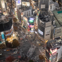 Shibuya’s scramble crossing at night | COPYRIGHT: TCVB