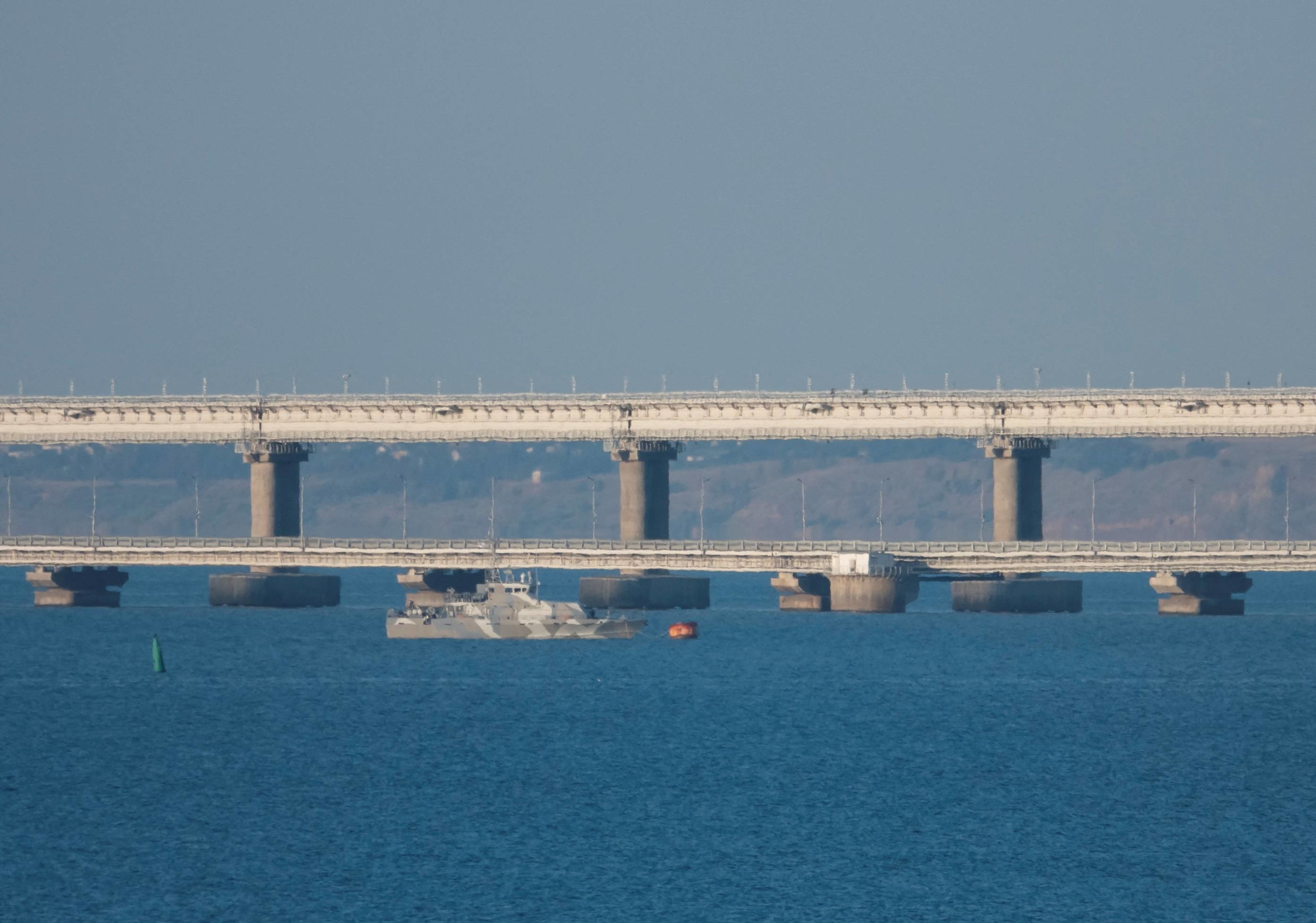 Ukraine war: Two dead after 'attack' on Crimea bridge