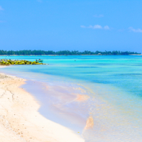 Beautiful beach on Tuvalu