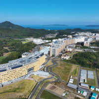 Kyushu University’s Ito Campus covers a vast expanse in the hills overlooking Hakata Bay off Fukuoka.