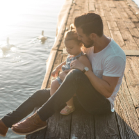 A father spends some quality time with his child. | CALEB JONES