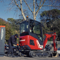 Yanmar makes a variety of battery-powered construction equipment.